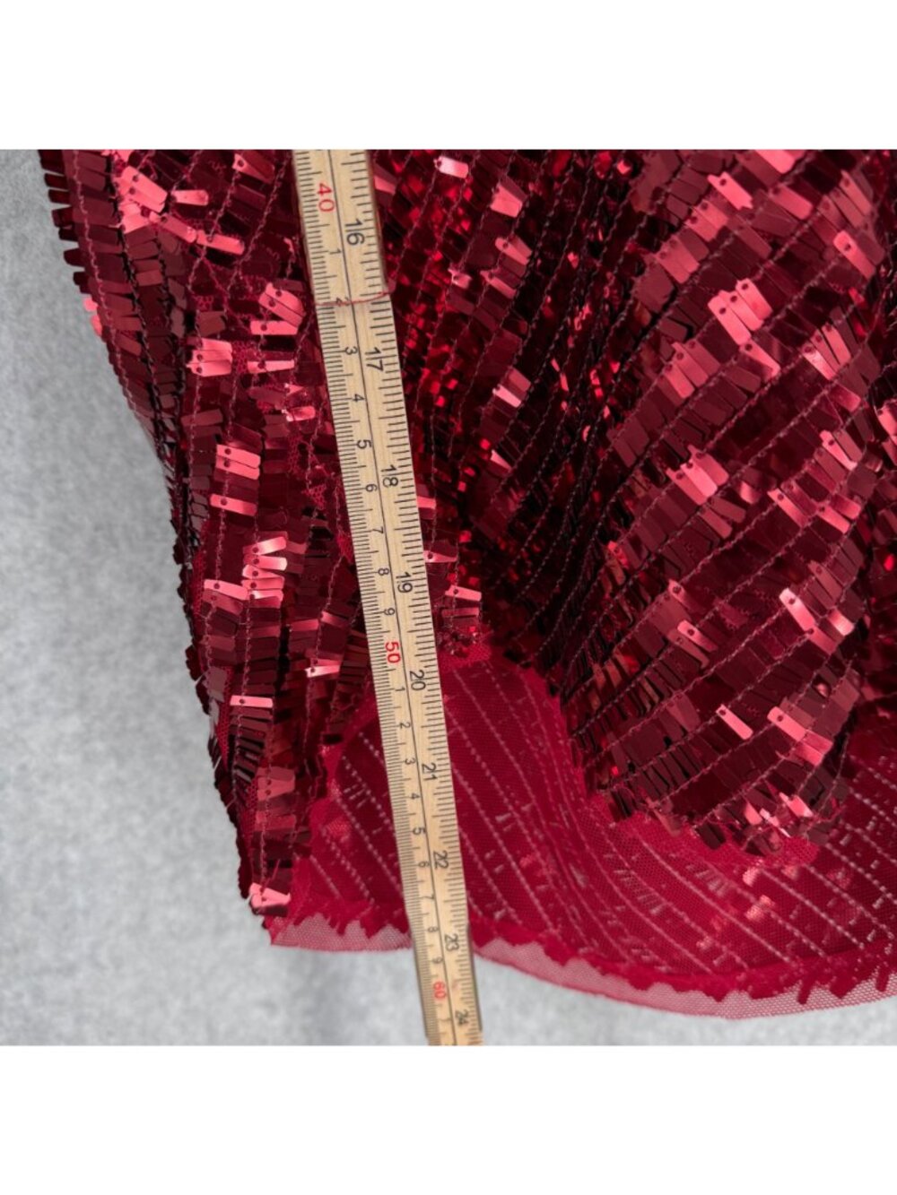 Intimately Free People Disco Fever Cami Top Size M Red Sequin Adjustable Party - Picture 10 of 11